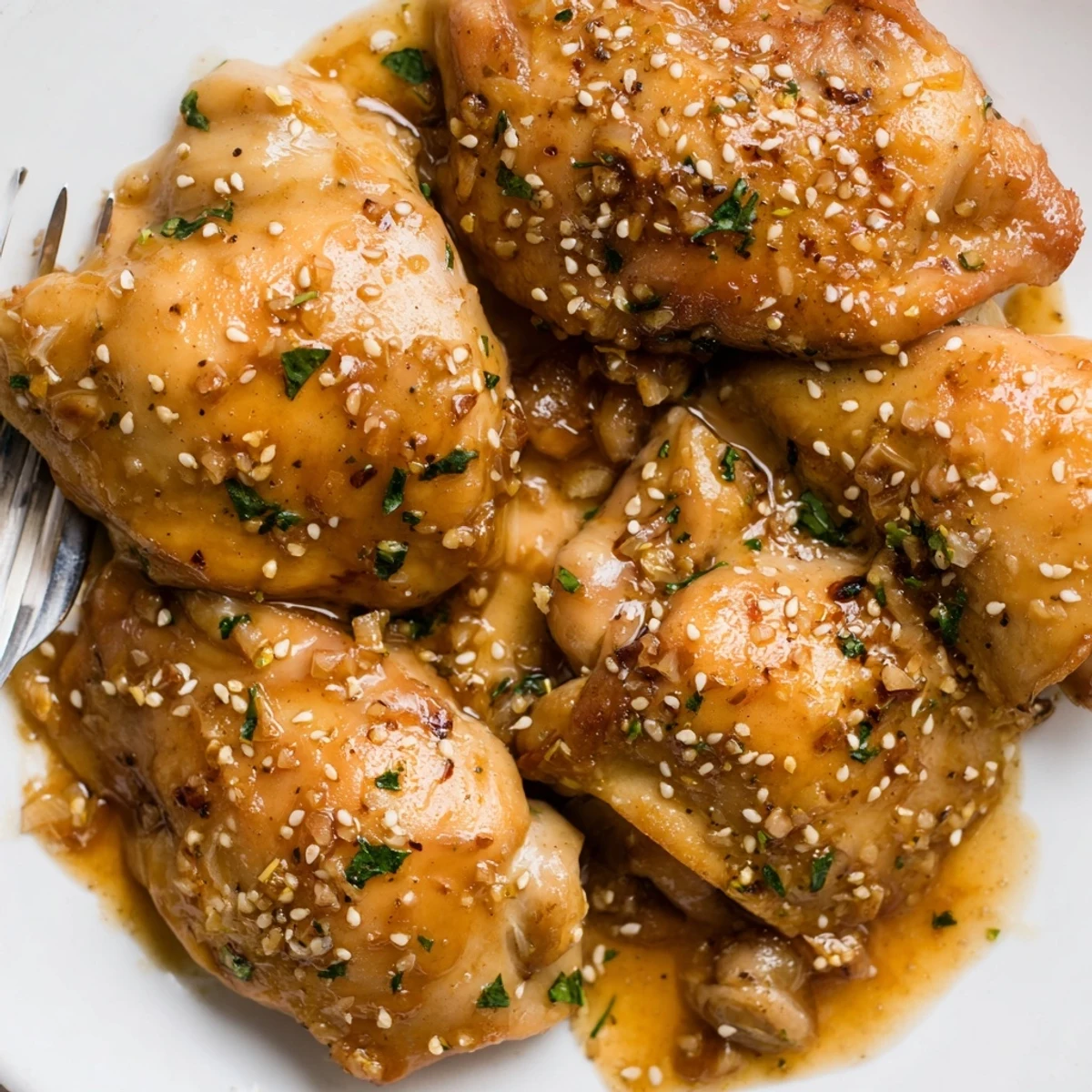 Succulent honey butter chicken pieces tossed in rich buttery honey sauce with fresh parsley sprinkles