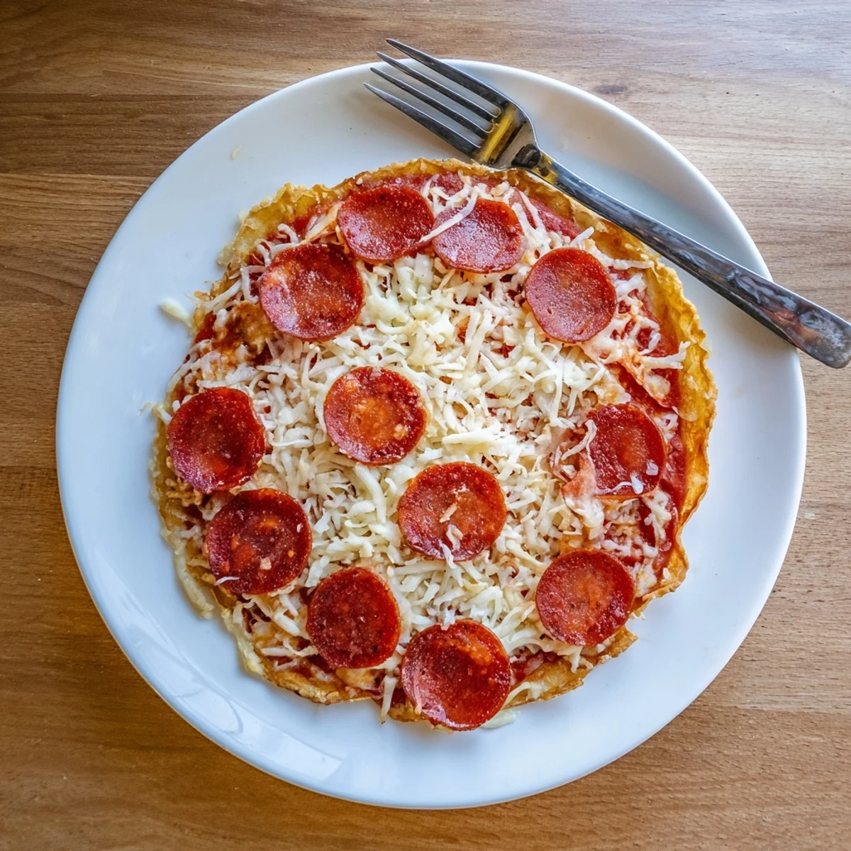 Golden Authentic Pizza Hut Pan Pizza with bubbly melted cheese and crispy pepperoni slices