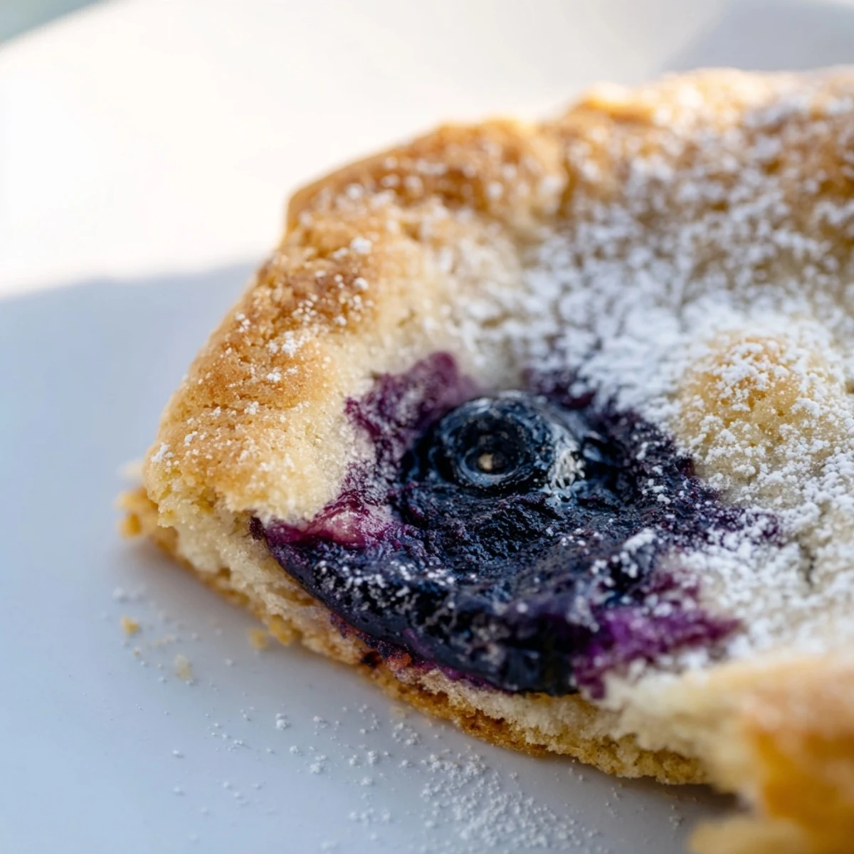 Soft-baked Lemon Blueberry Cheesecake Cookies with golden edges and juicy blueberry bits throughout