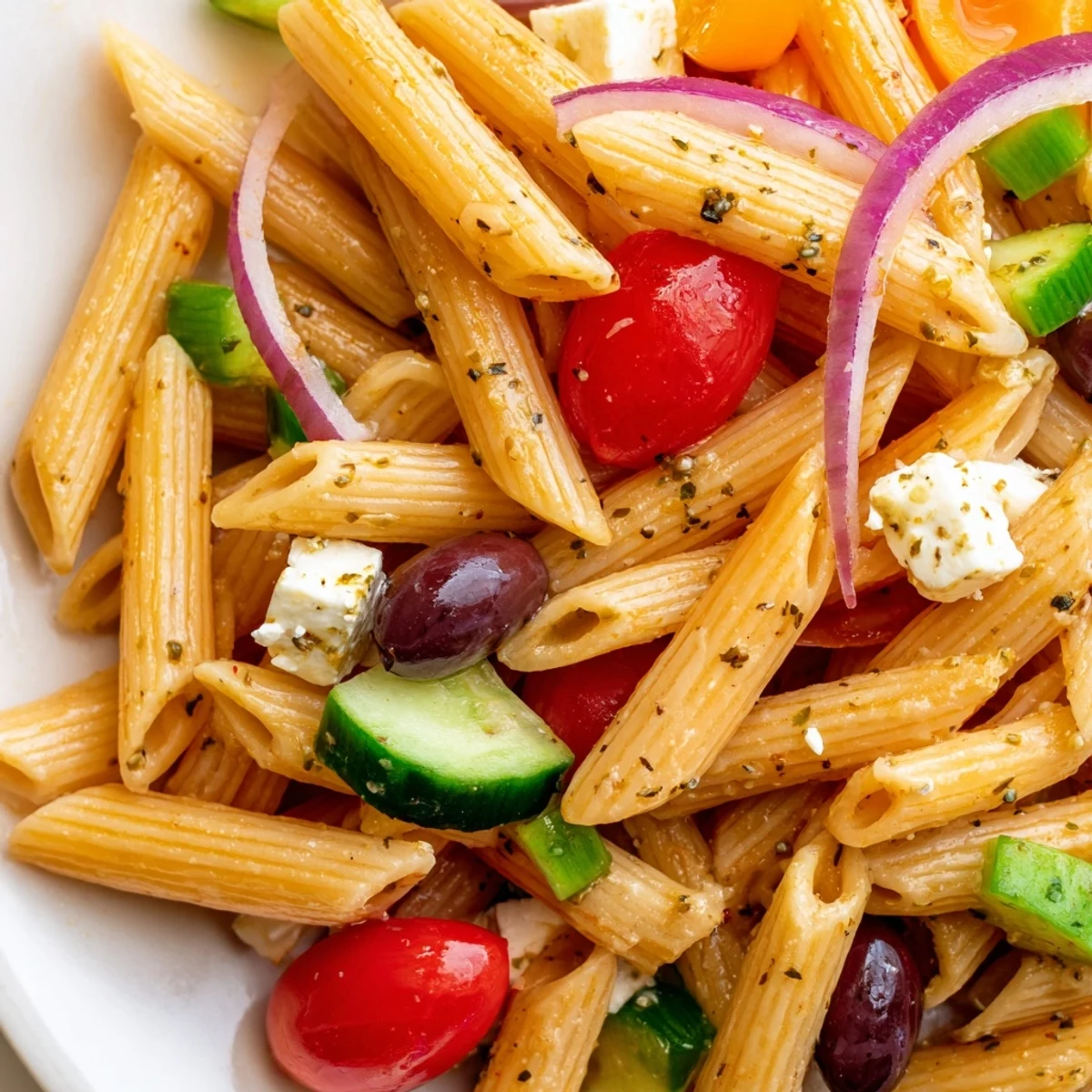 Greek Pasta Salad Mediterranean