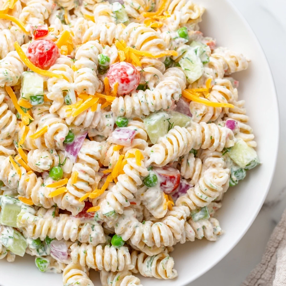 Creamy Ranch Pasta Salad