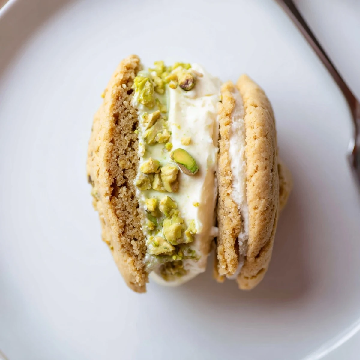 Serve Pistachio Cream Cookies Recipe with Earl Grey tea for elegant teatime