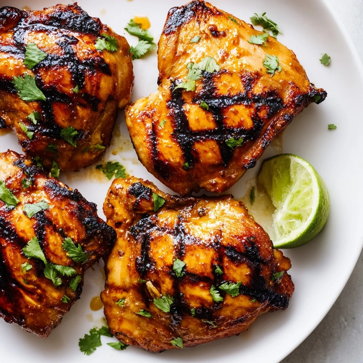 Sweet Spicy Grilled Chicken Thighs