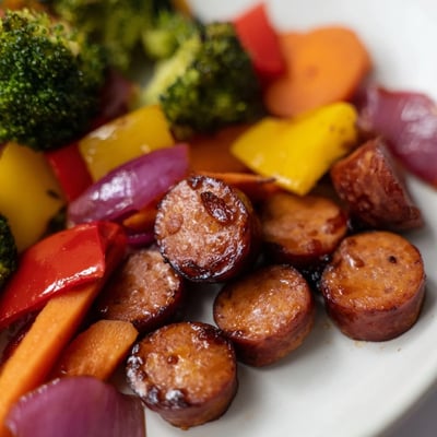 One Pan Honey Garlic Kielbasa