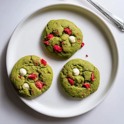 Strawberry Matcha Cookies